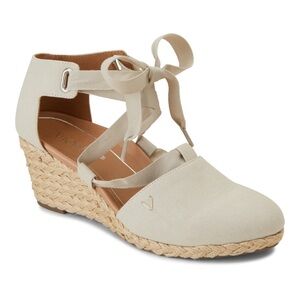 Vionic Kaitlyn Wedge Sandals Women’s 7 EU 38.5 Gray Comfort Orthotic